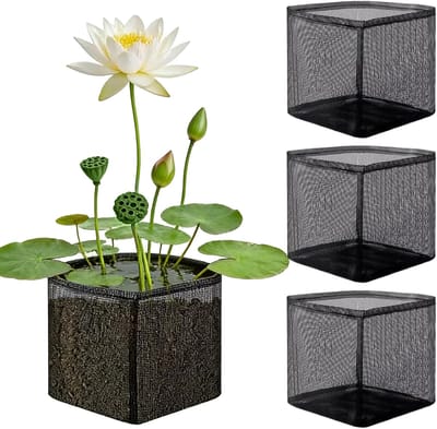 Vijvermanden Set - Waterplant Zakken - Planten Kweken - Opvouwbaar Ademend - 17 cm Hoog