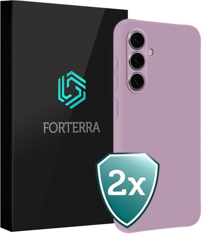 Hoesje 2 Stuks - Geschikt voor Samsung Galaxy A37 - Sterk & Shockproof - Back Cover - Case Siliconen - Telefoon Hoes - Lila