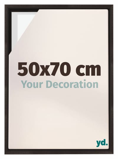 Your Decoration - Baklijst 50x70 cm - Eiken Donker - Baklijst voor Canvas - MDF - Lyon