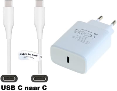OneOne 20W snellader + 3,0m sterke USB C naar C kabel. PD lader. Oplader adapter past op Google Pixel 1, 2, 2XL, 3, 3XL, 3a, 3a XL, 4, 4XL, 4a, 5, 5a, 6a, 7, 7 Pro, 8, 8a, 8 Pro, 9, 9 Pro, 9 Pro XL, 9 Fold, C, XL