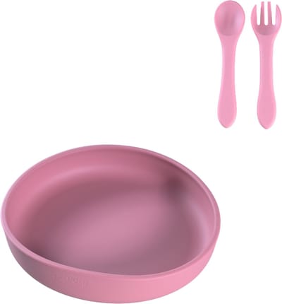 Sproudsy Serviesset Serene - Kinderservies - Kraamcadeau - Baby - 2-delig - Hot Pink