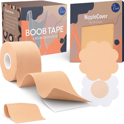 Le civa® Plak BH - Boob Tape inclusief 10 Nipple Covers - Tepelcovers - Tepelplakkers