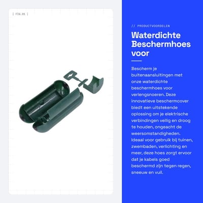 Dailygoods - Waterdichte Beschermhoes voor Buitenaansluitingen - Hoogwaardige Veiligheid voor Verlengsnoeren