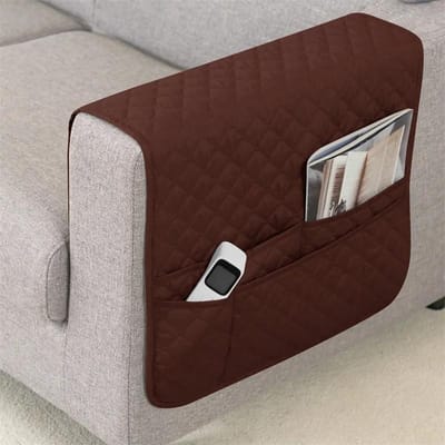 Dubbele Zak Sofa Zijhoes Waterafstotende Sofa Armleuning Hoes Effen Kleur Stofdicht Stoel Armleuning Opbergtas voor Thuis 1PC 50x90 cm