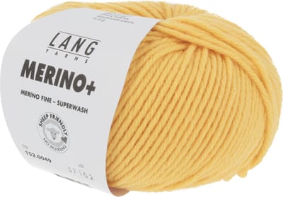 Lang Yarns Merino Plus - 49 goudgeel - Merinowol Garen