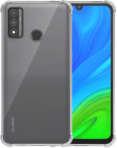 Smartphonica Telefoonhoesje Geschikt voor Huawei P Smart 2020 Transparant Schokbestendig - Shockproof TPU SIliconen Backcover Case met Stootrand Doorzichtig