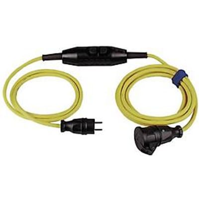 Aardingscontactverlenging 16 A 230 V 4,5m H07RN-F 3x1,5 mm2 geel