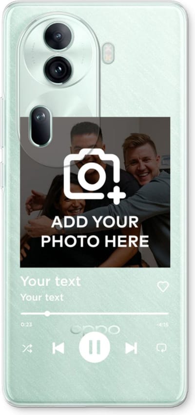 Gepersonaliseerd - Case Company® - Hoesje geschikt voor Oppo Reno 11 Pro hoesje - Music Player - Soft Cover Telefoonhoesje - Bescherming aan alle Kanten en Schermrand