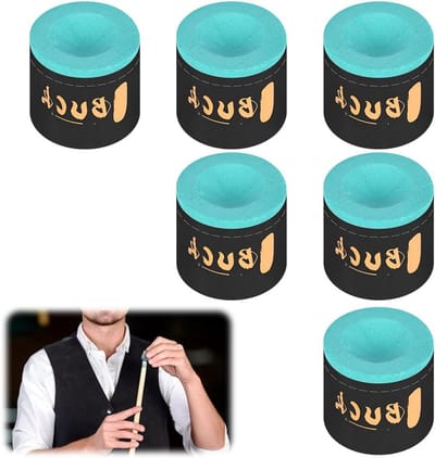 6 Stuks Billiard Chalk - Groene Snooker Chalk voor Pool Cue, Antislip, Ideaal voor Thuis en Toernooien