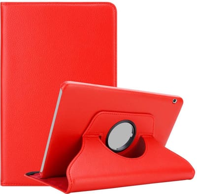 Cadorabo Tablet Hoesje geschikt voor Huawei MediaPad T3 10 (9.6 Zoll) in KLAPROOS ROOD - Beschermhoes ZONDER auto Wake Up, met stand functie en elastische band sluiting Book Case Cover Etui