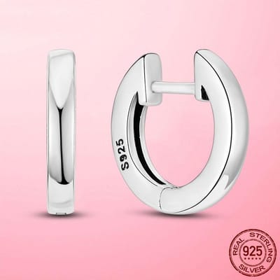 Trend S925 Oorbel 925 Zilver & Goud CZ Zirkoon Pavé Hart Creolen voor Vrouwen Oorbel Creool Fijne Sieraden Maken Cadeau white