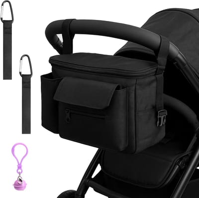 Universele Luiertas Organizer voor Kinderwagen en Buggy met Flessenhouder