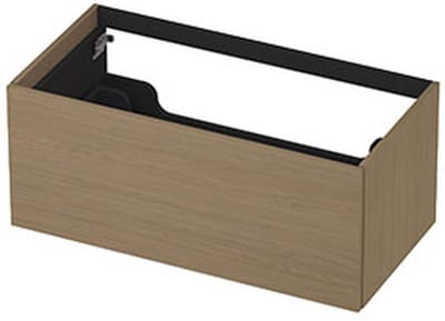 INK - Onderkast 1 Lade Push 2 Open Decor - 900x450x376 Mm - Olijf Eiken