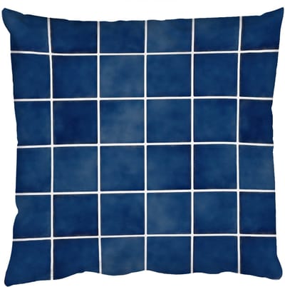 Sierkussens - Kussentjes Woonkamer - 50x50 cm - Tegel - Modern - Blauw
