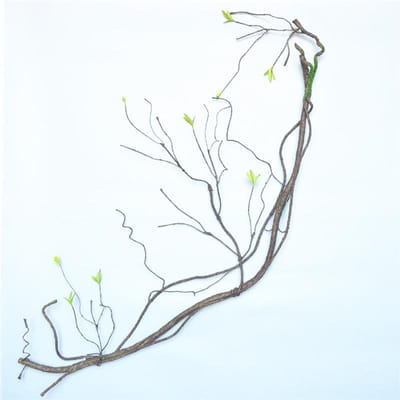 Branche d'arbre artificielle, fausse branche d'arbre sèche, longueur de 90 cm, branche décorative en rotin pour gray