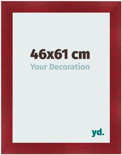 Your Decoration - Fotolijst 46x61 cm - MDF - Wijnrood Geveegd - Pisa