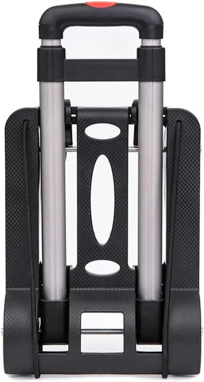 Opvouwbare Steekwagen - Draagbare Trolley - Bagage Vervoeren - Compact Opvouwbaar - 32 x 25 x 93 cm - Zwart