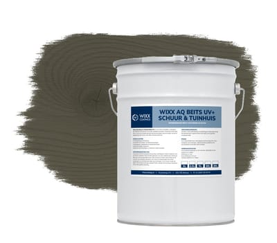 Wixx AQ Schuur en Tuinhuis Beits UV+ - 10L - Grijs