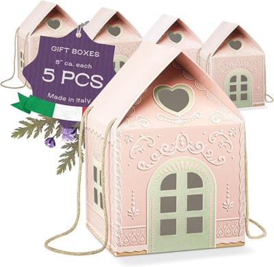 Set van 5 Huisvormige Geschenkdozen - Ideaal voor Cadeaus en Traktaties