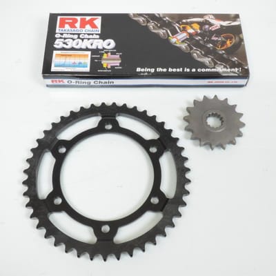 kit chaîne france uitrusting voor moto yamaha 750 fz genesis 1987 à 1990 16x43 / 39205.182 / 2kk nieuw