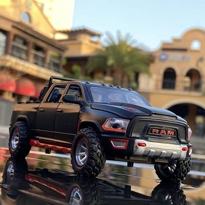 1:32 Ram Trx Pick-up Truck Legeringsmodel Met Geluid, Licht & Terugvering Actie Speelgoed Voor Avontuurlijk Spel