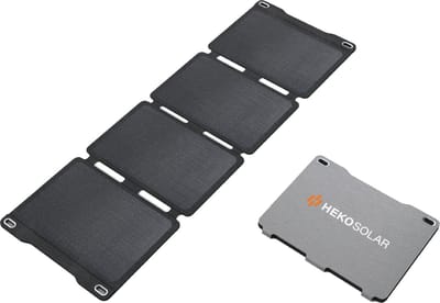 Heko Solar® Unfold 30 - Draagbaar Zonnepaneel - 30W - Opvouwbaar - IP67 - Werkt met Powerbank - USB-A en USB-C - Noodpakket, Kamperen en Outdoor