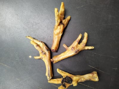 Kip poten kippenpootjes kippenpoten hond 1kg van de snackmeester 100% natuurlijk natural naturel