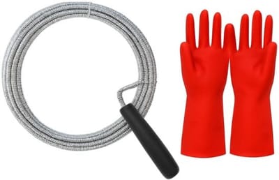 Dailygoods- Ontstoppingsveer 5 Meter - Rioolveer - Afvoerontstopper - Gootsteenontstopper - Rioolreiniging - Ergonomische Handgreep