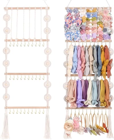 Haarbanden en Strikjes Organizer voor Meisjes - Opbergoplossing voor Baby Haaraccessoires en Strikjes Hanger voor Peuters en Kinderen