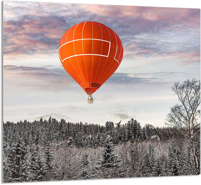 TMK ArtDeko - Snijplank van Gehard Glas - 65x60 cm - Balon - Veelzijdig