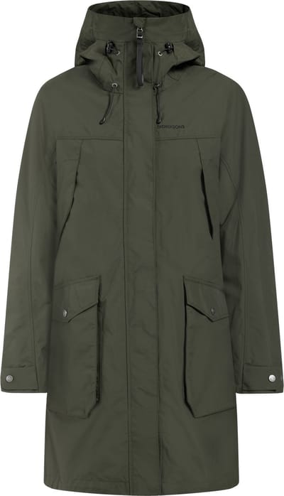 Didriksons THELMA WNS PARKA 10 Dames Outdoorjas - Deep Green