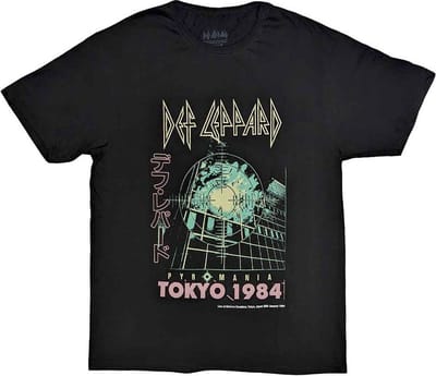 Def Leppard - Tokyo Heren T-shirt - S - Zwart