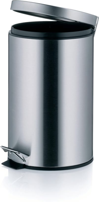 Kela Keuken Afvalemmer - RVS - 12 liter - Zilver
