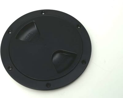 Ronde inspectiedeksels boot - 138mm - Zwart