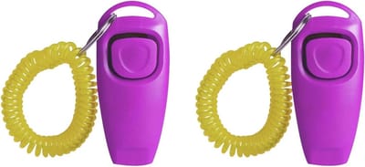 2Pcs Multiuse Training Clickers Fluitjes Voor Diverse Size Hond Efficiënte Pet Training Tool Voor Professionele Thuisgebruik Hond Training Clickers