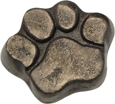 Urnenspecialist® - Urn - Hond - Hondenurn - Hondenpoot - Night Black - Grijs - Antraciet - Mini Urn - As Urn - Crematie Urn - 7cm - 15ml - Aluminium Urn