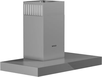 Wiggo WE-A941T(G) – T-Model Wandschouw Afzuigkap 90 cm – Grijs – 650 m³/h – LED Verlichting – Energieklasse A – 5 jaar garantie