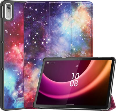 Hoes - Geschikt voor Lenovo Tab P11 (2e / 2nd Generatie) - Dun & Stevig - Trifold Bookcase - Hard Cover - Hardcover Book Case - Tablet Hoesje - Galaxy