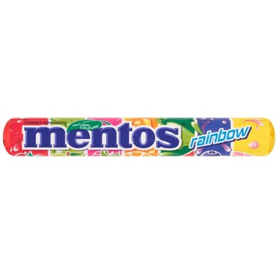 Mentos Rainbow Fruit Smaak Kauwsnoepjes 37,5 g