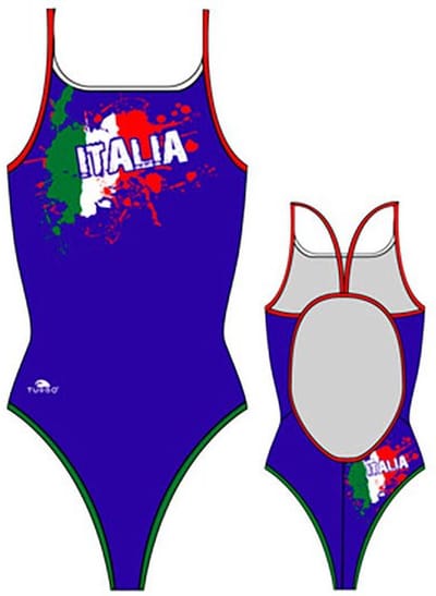Turbo Italy 2012 Zwemkleding Blauw 4XL Vrouw