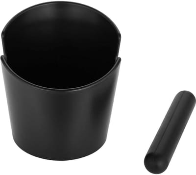 GELLDG Uitklopbakken - Knockbox met Handgreep voor Koffiedik - Anti-slip Bodem en Schokdemping - Geschikt voor Barista Espresso Machines - Kunststof - 12.8x16x15cm