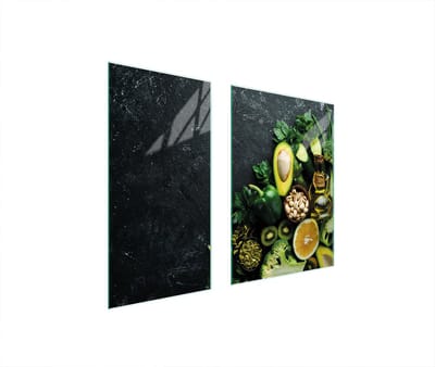 TMK ArtDeko - Snijplank Glas - 75x52 cm - Awokado - Beschermplaat