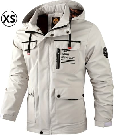 Bovista Winterjas Voor Heren - Parka - Winter - Jas - Volwassen - Wit - Maat XS