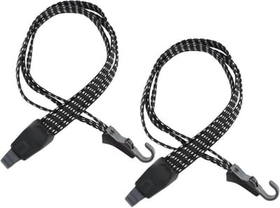 Set van 2 Fiets Spanbanden 65 cm – Verstelbare Bagageband met Haken voor Motor en Fiets