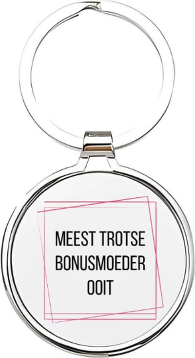 Akyol - meest trotse bonusmoeder ooit Sleutelhanger - Bonusmoeder - de leukste bonusmoeder - bonusmoeder sleutelhanger - mama sleutelhanger - sleutelhanger mam - familie sleutelhanger - moederdag cadeautje - mama cadeau - mom - 4 x 7,5 CM