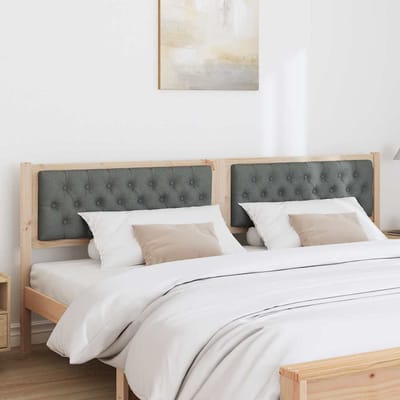 vidaXL - Hoofdbord - Anders - Bruin - en - donkergrijs - 200 - cm - Massief - grenenhout