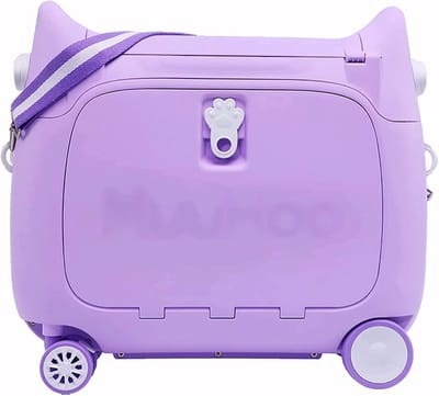 Kinder Koffer - Reiskoffer Kind - Comfortabel Reizen - Zit en Rijdbaar Ontwerp - 50 cm - Roze