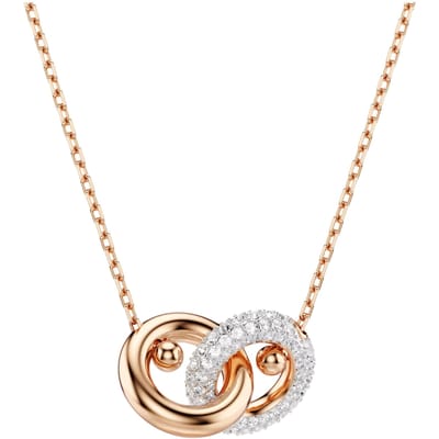 Swarovski Dextera Buizige Ring Ontwerp Ketting Dames ketting Wit Roségoud 5738200 Box (Random Color) beige
