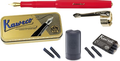 Kaweco Cadeauset (5delig) Vulpen Sport Classic Red Fountain Pen - Breed