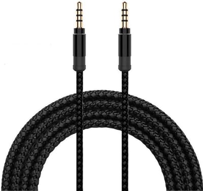 Ulanax® | Audiokabel - Ultieme audioverbinding - 3.5 mm Stereo - 1,5 mtr lengte - Zwart gevlochten voor optimale kwaliteit |